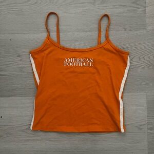 Target Wild Fable Orange Camisole with American Football Print